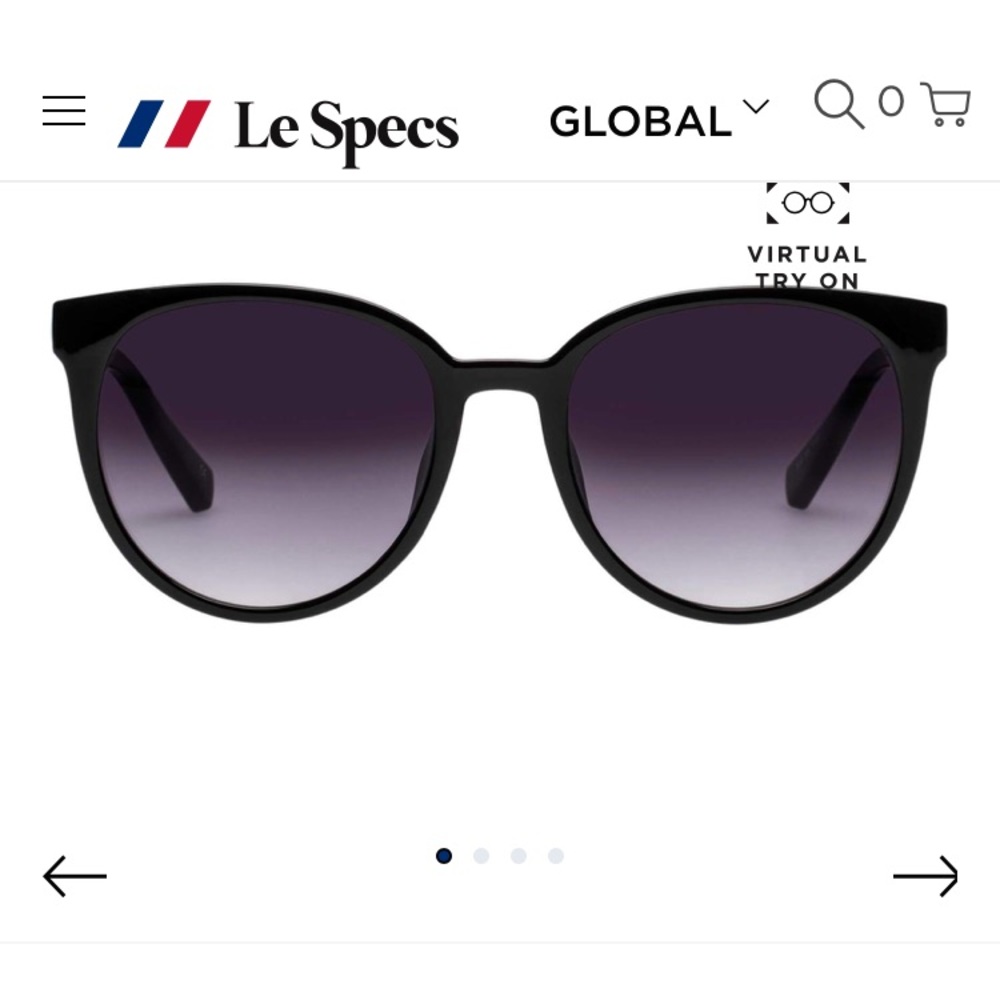 NWT Le Specs Armada Black